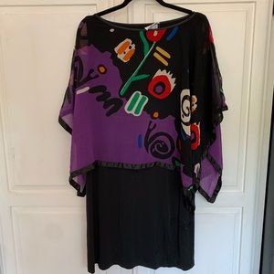 Very Vollbach unique floral dress with shawl